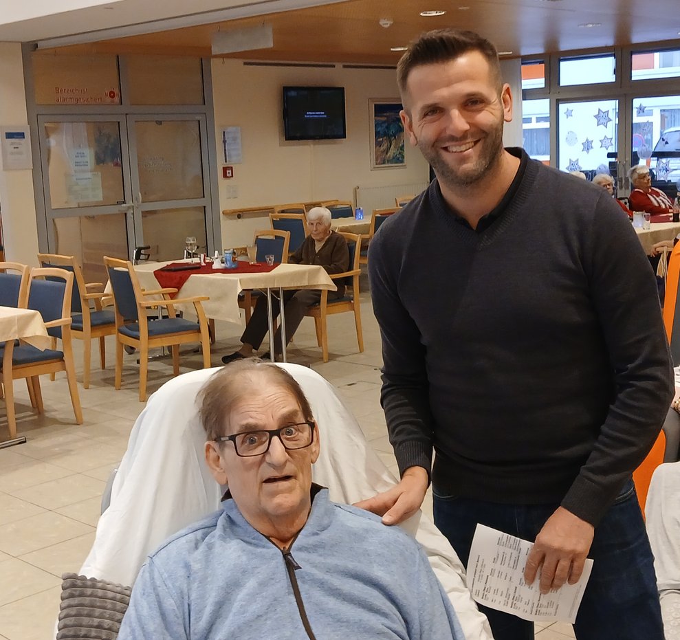 Jubilar mit Gratulant