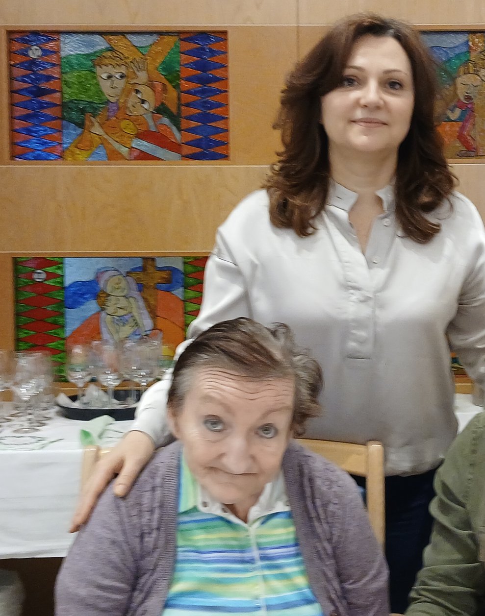 Jubliar/in mit Gratulanten